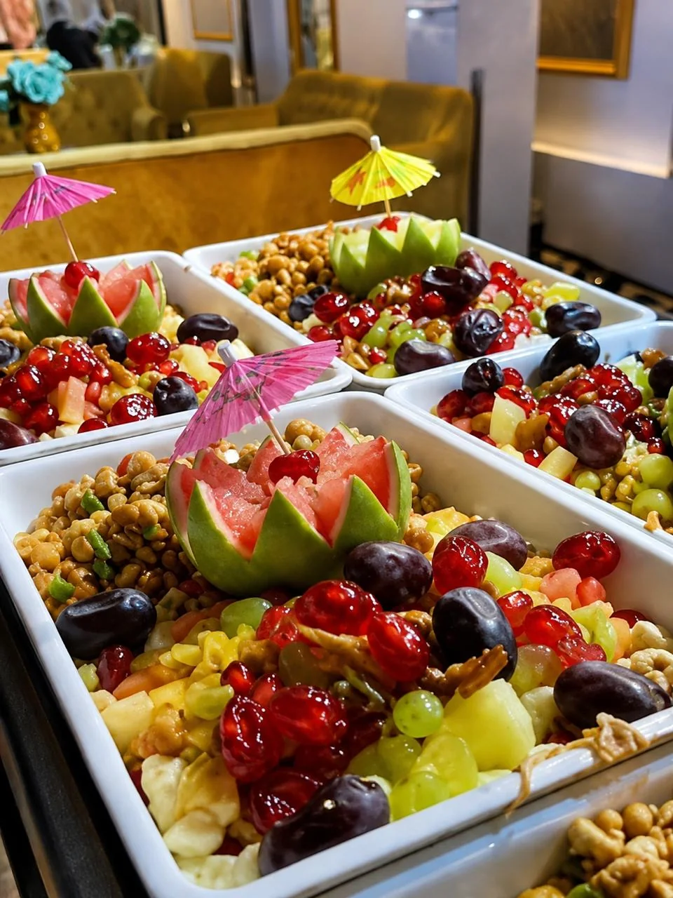 Fresh fruit and catering presentation at Royalston Grand