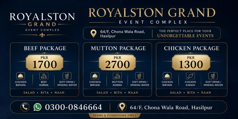 Royalston Grand event packages and pricing